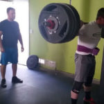 Squatting 500 pounds on an ohio rogue bar with a sports hernia