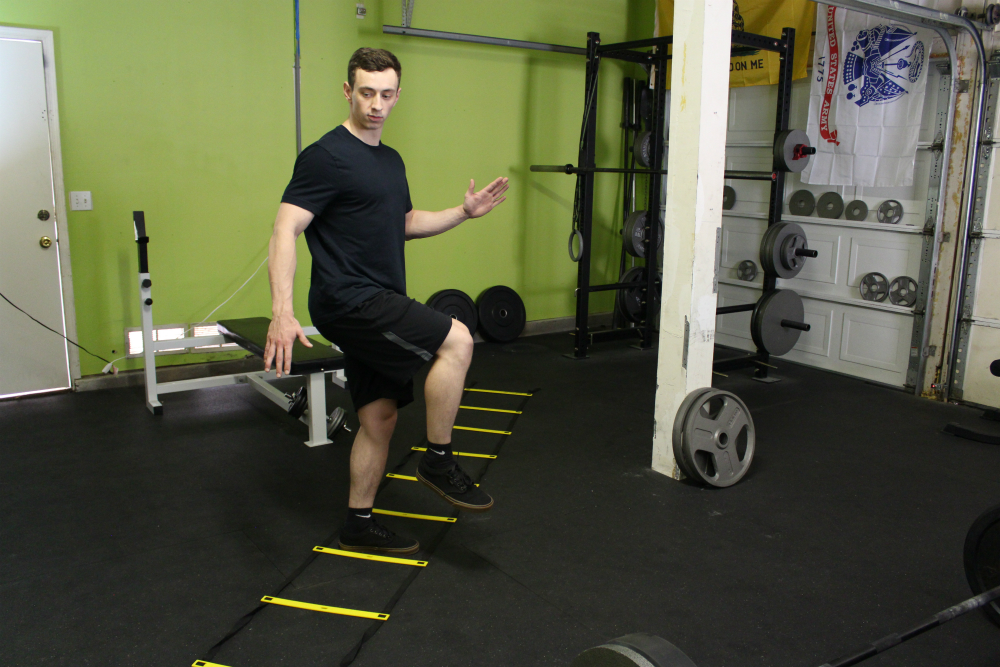 Lateral Agility Ladder Exercise