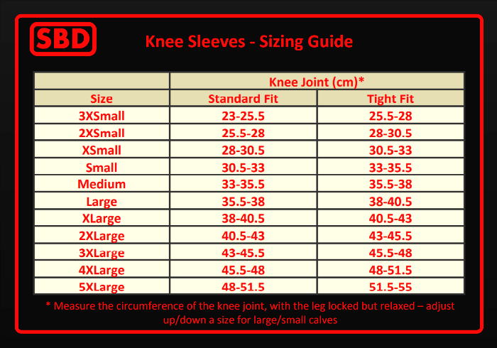 Sbd Size Chart