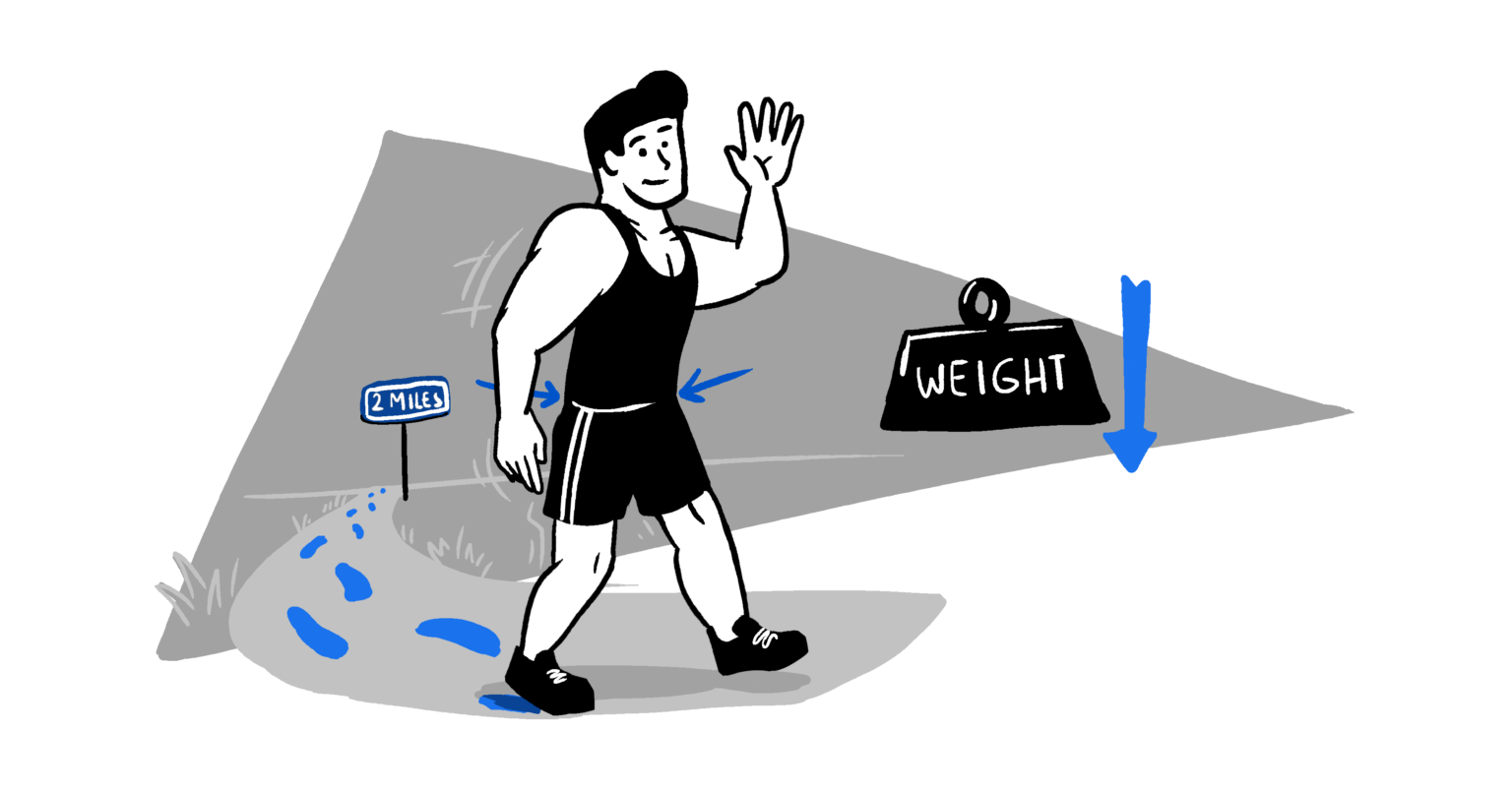 will walking 2 miles a day make you lose weight