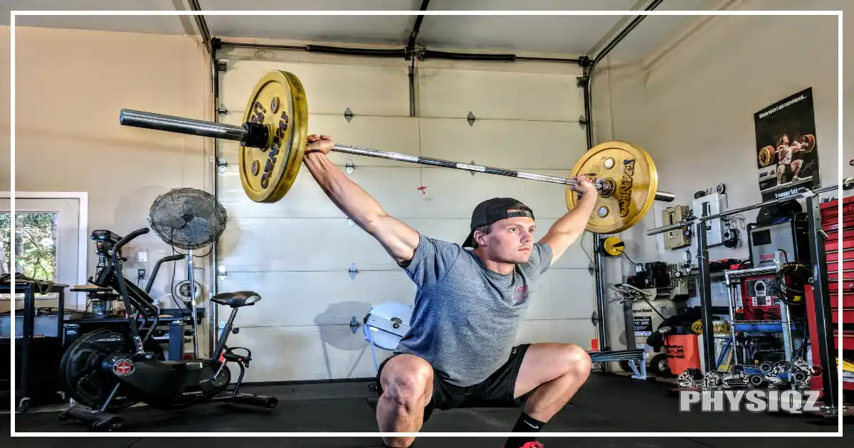 A man preforming a squat variation using a barbell while following the Ivysaur 4-4-8 Program made famous on Reddit.