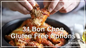 A person picking up a chicken wing sprinkled with sesame seeds from a black bowl made him wonder if there are other Bon Chon gluten free option.