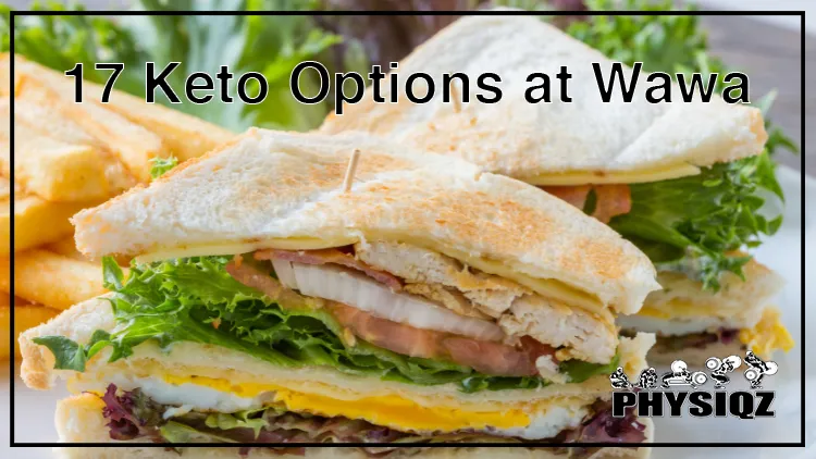 A sample keto meal from Wawa, featuring club sandwiches with lettuce, ham, and onion on a white plate.