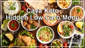 Three different Cava keto approved restaurant bowls with lettuce, avocado, tortilla chips, and more are next to three different dipping sauces that are white, orange and green in color, and a bag of pita chips all rest on a wooden table.