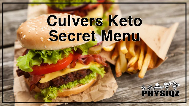 Dieters looking at two burgers with beef patties, lettuce, tomatoes, bacon, and cheese on a wooden surface next to a bag of fries might wonder if Culver's offers a low-carb version of this meal.