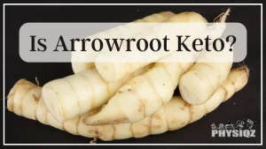 Six pieces of arrowroot that are white to yellow in color, have one blunt end where it was cut, and another pointed in where it was growing are stacked on top of one another.