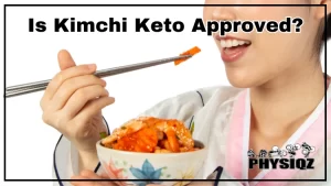 A woman dressed in traditional Korean Hanbok gown figured out not only is kimchi keto if it lacks sugar and starchy vegetables, but it's healthy too as she holds a small bowl of kimchi in her left hand and brings a pair of chopsticks towards her mouth with her right hand.